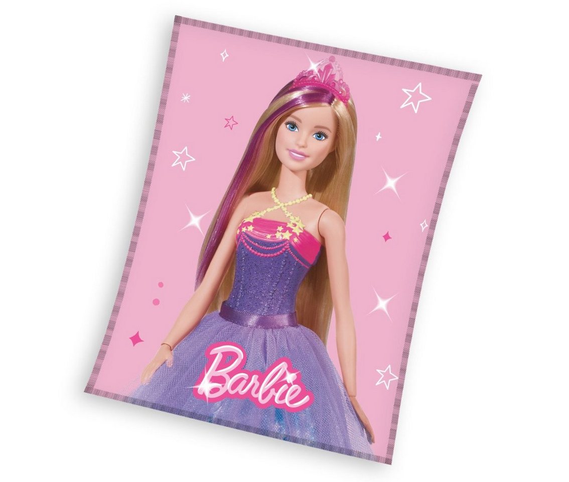 Kinderdecke Barbie Coral Fleecedecke Kuscheldecke 150 x 200 cm, Barbie von Barbie