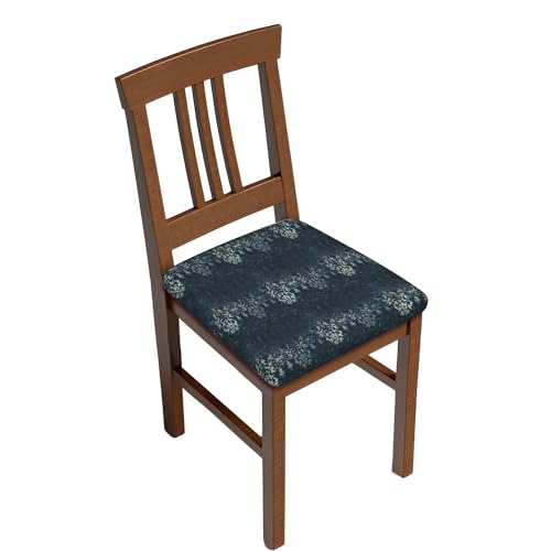 Stuhlsitzbezug, Vintage Old Damask Stuhl Sitzkissenbezug Abnehmbar Esszimmerstuhl Hussen für Esszimmerstühle, Bar Hochzeitsfeier Dekor von Barbool