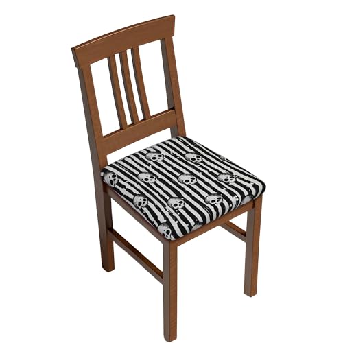 Stuhlsitzbezug 4er Set, Little Skulls Stuhlsitzbezüge für Esszimmerstühle Weiche Bezug für Stühle für Büro, Wohnzimmer, Küche von Barbool