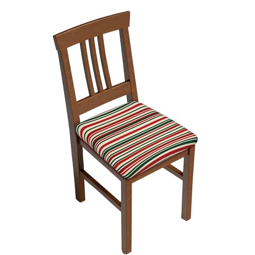 Stuhlsitzbezug 6er Set, Christmas Red Green Stripes Stuhl Sitzkissenbezug Abnehmbare Sitzbezüge für Esszimmerstühle für Zuhause, Hotel, Bankett Stuhlsitzbezug 6er Set, Christmas Red Green Stripes Stuhl Sitzkissenbezug Abnehmbare Sitzbezüge für Esszimmerstühle für Zuhause, Hotel, Bankett von Barbool