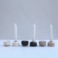 Kerzenhalter Für Kerzen Und Teelichter - Erhältlich in Verschiedenen Farben | Aus Keramik Messing von Barbura