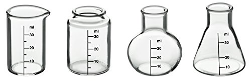 Barbuzzo 14998 Labor Schnapsgläser 4-er Set, klar von Barbuzzo