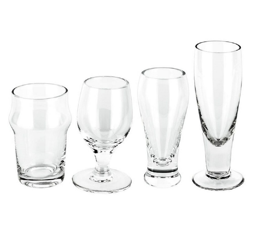 Barbuzzo Schnapsglas Craft Shots 4er Set, Glas, Bierglas Form 35-70 ml Schnaps Kurze von Barbuzzo