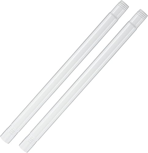 Barcetine 30 cm Edelstahl-Verlängerungsstange für Fahnenmast-Set mit 2,5 cm Durchmesser – einfach zu installieren zum Verlängern von Fahnenmasten – Weiß (2 Stück) von Barcetine