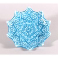 Ringschale Mit Türkisem Stern - Lotusblume Keramik Seifenschale Sushi Teller Löffelablage von BarchilonCeramics