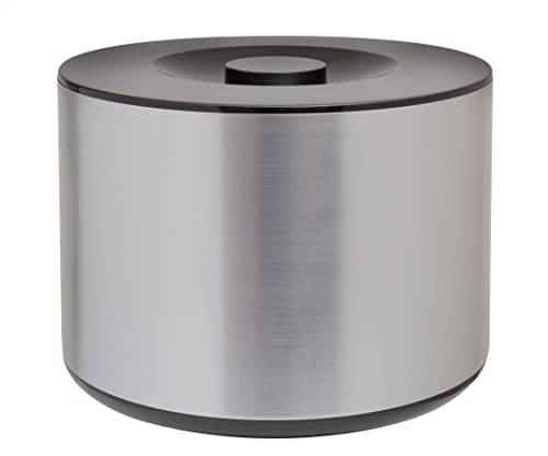 Großer Eiswürfelbehälter 10 Liter in gebürsteter Aluminiumoptik | Eisbox mit Deckel 3-tlg. | Gastronomiequalität | Bar | Eiskübel von BARCRAFTERS