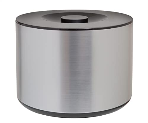 BARCRAFTERS Großer Eiswürfelbehälter 10 Liter in gebürsteter Aluminiumoptik | Eisbox mit Deckel 3-tlg. | Gastronomiequalität | Bar | Eiskübel von BARCRAFTERS
