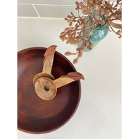 Holzlöffel, Salatbesteck Aus Mangoholz, Salatbesteck, Diwali Geschenk von Barefootonthegrass