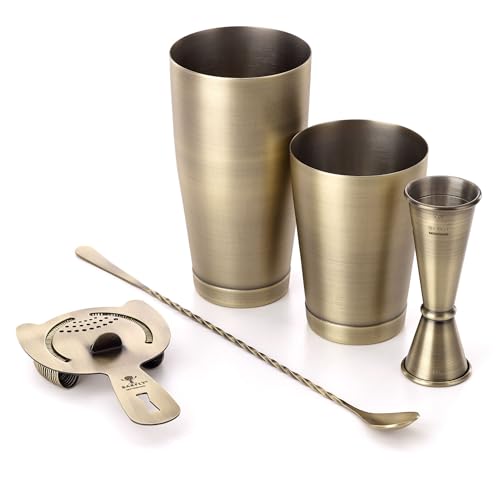 Barfly Basics Cocktail-Set, 5-teilig, Antikgold Barfly Basics Cocktail-Set, 5-teilig, Antikgold von Barfly