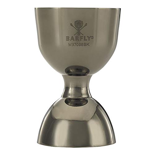 Barfly Robuster Messbecher mit geradem Rand, 25 ml x 50 ml, Gun Metal Black Barfly Robuster Messbecher mit geradem Rand, 25 ml x 50 ml, Gun Metal Black von Barfly