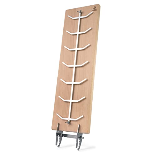 Bargen Flammlachsbrett 55 x 18 cm - Flammlachsbretter mit Edelstahl-Halterung - Premium Grillzubehör für Feuerschalen und Kugelgrill von Bargen