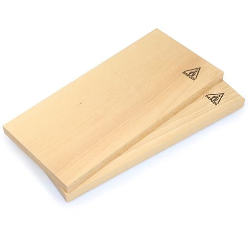 Bargen Räucherbretter (2er Pack) - Buchenholz - Ersatzbretter für Bargen 32cm Flammlachsbrett Set - OHNE Edelstahl-Halterung von Bargen