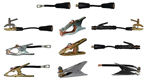 Elektrodenhalter klein mit Massekabel H01N2D & Kabelstecker (9mm Dorn) in vielen Varianten zur Auswahl 10-95 mm² 4, 5 oder 10 Meter von Baric