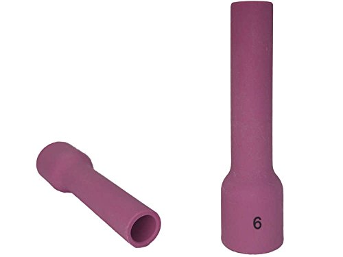 Keramische Gasdüsen Gaslinsen Ausführung Gr.6XL 76mm lang 10 Stück 53N60XL für SR9 SR20 SR25 HP9 WP20 SR-25 TIG/WIG Brenner von Baric