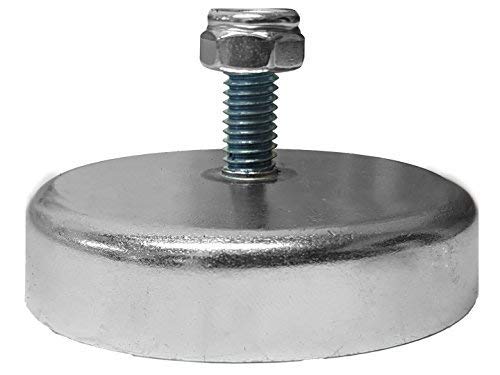 Megastarker Flachgreifer D 25mm M4x15 4kg Haftkraft mit Gewindezapfen/Magnetfuß mit Gewinde von Baric