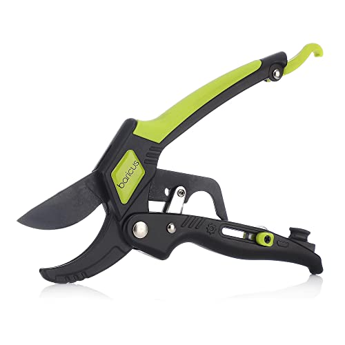 Baricus Gartenschere mit Ratschenfunktion und Single-Cut-Funktion Anti-Haftbeschichtung Amboss Black Series Schnittstärke bis zu 25mm auswechselbare Schneidklingen B-WARE QV90325 Baricus Gartenschere mit Ratschenfunktion und Single-Cut-Funktion Anti-Haftbeschichtung Amboss Black Series Schnittstärke bis zu 25mm auswechselbare Schneidklingen B-WARE QV90325 von Baricus