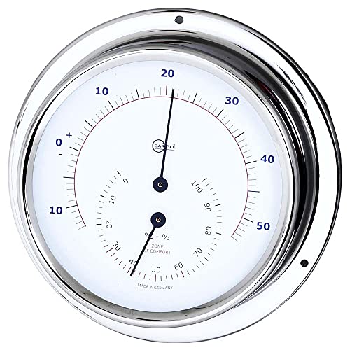 Barigo 984rfpo Regatta Thermometer Hygrometer Edelstahl B x H 120 mm x 40 mm von Barigo