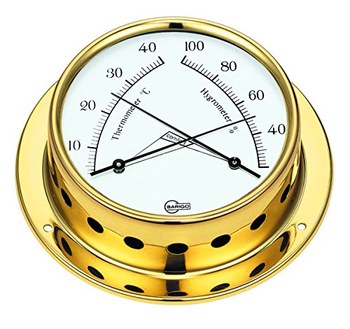 Barigo Comfortmeter thermo/Hygrometer mit Comfortzonenanzeige, gold von Barigo