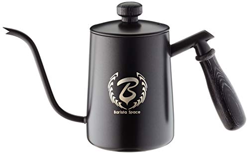 Barista Space CD black kettle x Schwarzer Wasserkocher mit einem Fassungsvermögen von 600 ml, Edelstahl von Barista Space