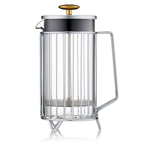 Barista & Co CD 8 Cup Corral Coffee Steel-French Press, Aluminium, 900 ml, Silber von Barista & Co