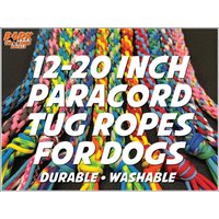 Seil Schlepper Für Hunde 30-50cm Lang Für Hundesport, Geschicklichkeit, Training Und Spiel - Handgefertigt Aus 550lb Paracord von BarkOutLoudDecals