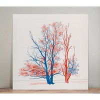 Twiske Trees - Illustration Wand Kunst Kunstdruck Zeichnung Digitale Spiritualität Digital Art von BarkedOnce