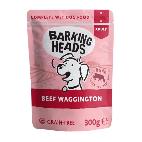 Barking Heads Beef Waggington 300 g x 10 (Verpackung kann variieren) von Barking Heads
