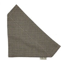 Brauner Hahnentritt Hundehalstuch von BarkleyandFetch