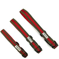 Hundehalsband Mit Doppeltem Gurtband Im Streifenmuster von BarkleyandFetch