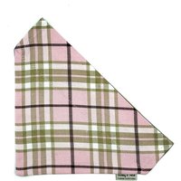 Zart Rosa Tartan Karo Hundehalstuch Zart Rosa Tartan Karo Hundehalstuch von BarkleyandFetch