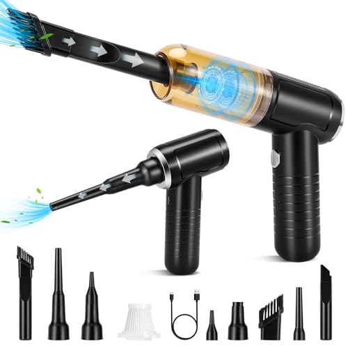 Barley Direct Handstaubsauger Akku 9500pa Kabellos Mini Autostaubsauger USB Aufladbar Nass & Trocken Handsauger Handstaubsauger für Auto Tierhaare Haus Auto von Barley Direct
