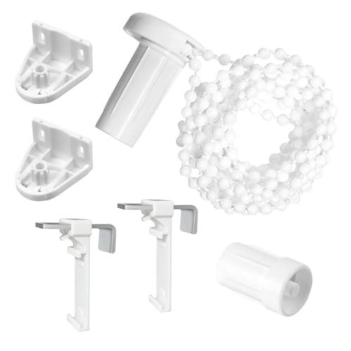 Barlone Rollo Halterung Fenster, 17mm Ersatzteile Rollo Klemmfix Halterung, Klemmfix Rollo Ohne Bohren, Doppelrollo Klemmfix Ohne Bohren Ersatzteile, Rollo Zubehör für Jalousien,Doppelrollo von Barlone