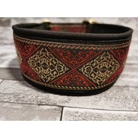 Windhund Halsband 6cm Breit Zugstop Galgo Barsoi Podenco Saluki von BarneysHundehalsband