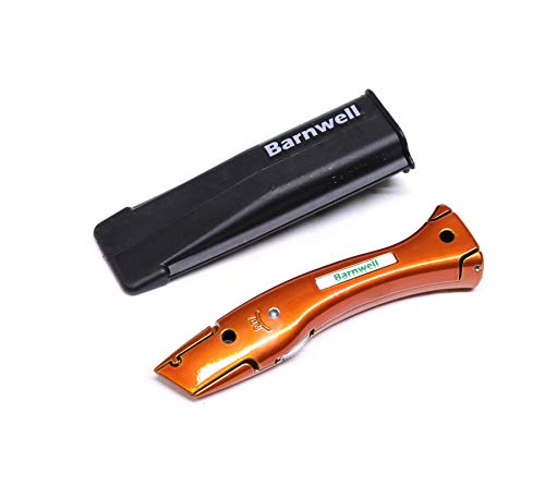 Barnwell Delphin Delphin Teppichmontierer, Messer, ohne Klingen, Orange von Barnwell