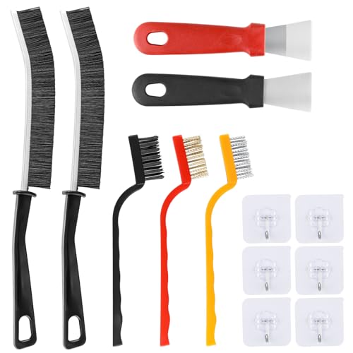 Fugenbürste, Fugenreinigungsbürste mit Harten Borsten, 7-Teiliges Multifunktionale Crevice Cleaning Brush, Reinigungsbürste Schmal für Küchen, Fliesen, Bad, Badezimmer, Ecken, Fensterrahmen von Baroce