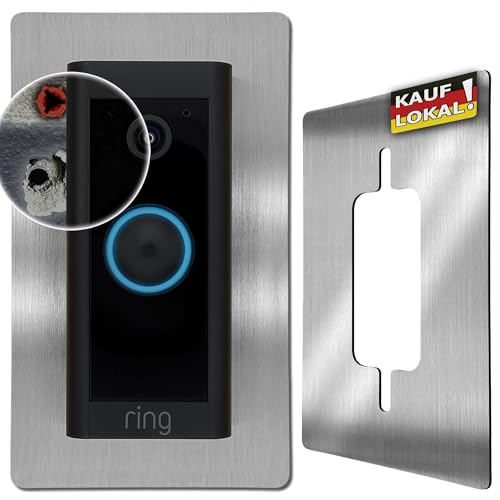 Baron Design | Edelstahl Blende | Zubehör für Ring Video-Türklingel Kabel/Video Doorbell Wired | Halterung, Schild, Befestigung, Wandplatte für Funk Klingel Baron Design | Edelstahl Blende | Zubehör für Ring Video-Türklingel Kabel/Video Doorbell Wired | Halterung, Schild, Befestigung, Wandplatte für Funk Klingel von Baron Design
