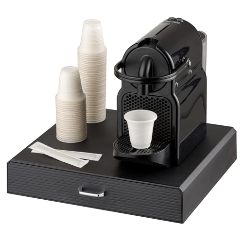 Baroni Home Kaffeekapsel-Schublade, Universal Kapselhalter für Nespresso und Dolce Gusto, Kapazität 30 Kapseln, Kompaktes Design aus strapazierfähigem Kunststoff, 1 Schublade, 34x6x34 cm, Schwarz Baroni Home Kaffeekapsel-Schublade, Universal Kapselhalter für Nespresso und Dolce Gusto, Kapazität 30 Kapseln, Kompaktes Design aus strapazierfähigem Kunststoff, 1 Schublade, 34x6x34 cm, Schwarz von Baroni Home