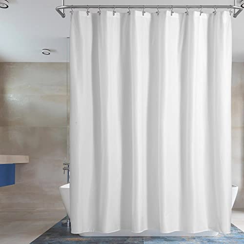 Barossa Design Waterproof Fabric Shower Curtain or Liner Hotel Quality, Machine Washable, White Shower Curtain Liner for Bath Tub, 72x72 Inches von Barossa Design