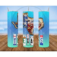 | Bundesstaat Texas Vintage Lizenzen Souvenir Lonestar State Reisebecher Perfektes Geschenk von BarronPhotografix