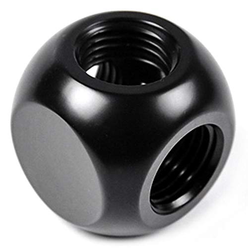 Barrow G1/4" 3-Wege-Kugelverschraubung, Schwarz von Barrow