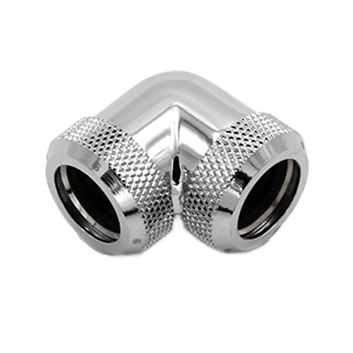 Barrow Multi-Link-Adapter 90 Grad 14 mm AD auf 14 mm AD Hardtube – silber von Barrow