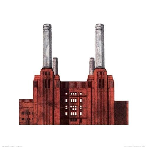 Barry Goodman "Battersea Power Station" 40 x 40cm Kunstdruck von Barry Goodman