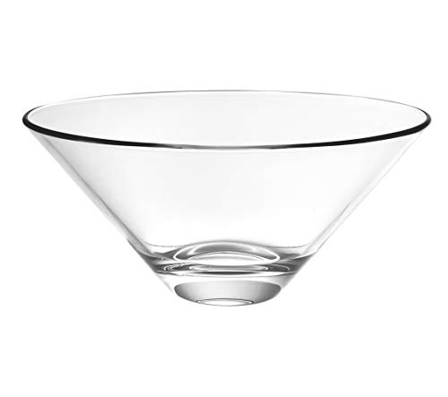 BARSKI – Europäischen Glas – Schale – 25,4 cm Durchmesser – 20,3 cm Breite – Made in Europe von Barski