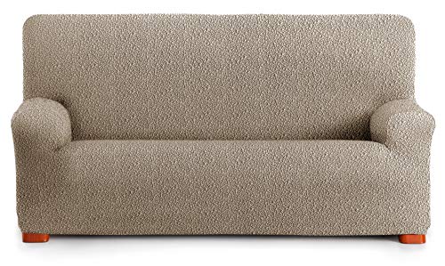 Sofabezug Spongy, elastisch, anpassungsfähig, flauschig, Farbe 11, dunkelbeige, für 4-Sitzer von Bartali