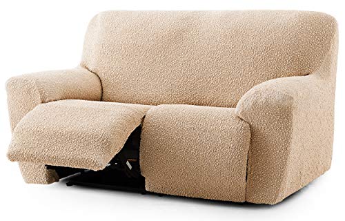 Sofabezug für Relax Spongy, anpassungsfähiger und flauschiger Stoff, Farbe 01, Beige von Bartali