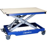 BARTH Montage-Hubtischwagen H400 mit Multiplex-Arbeitsplatte, Tragkraft 400 kg, Plattform 1.245 x 740 x 24 mm von Barth