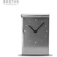 Desk Clock | Quartz Clock/Silent Clock - Stainless Steel | Metal Roll Design Bartha Handmade von BarthaHandmade