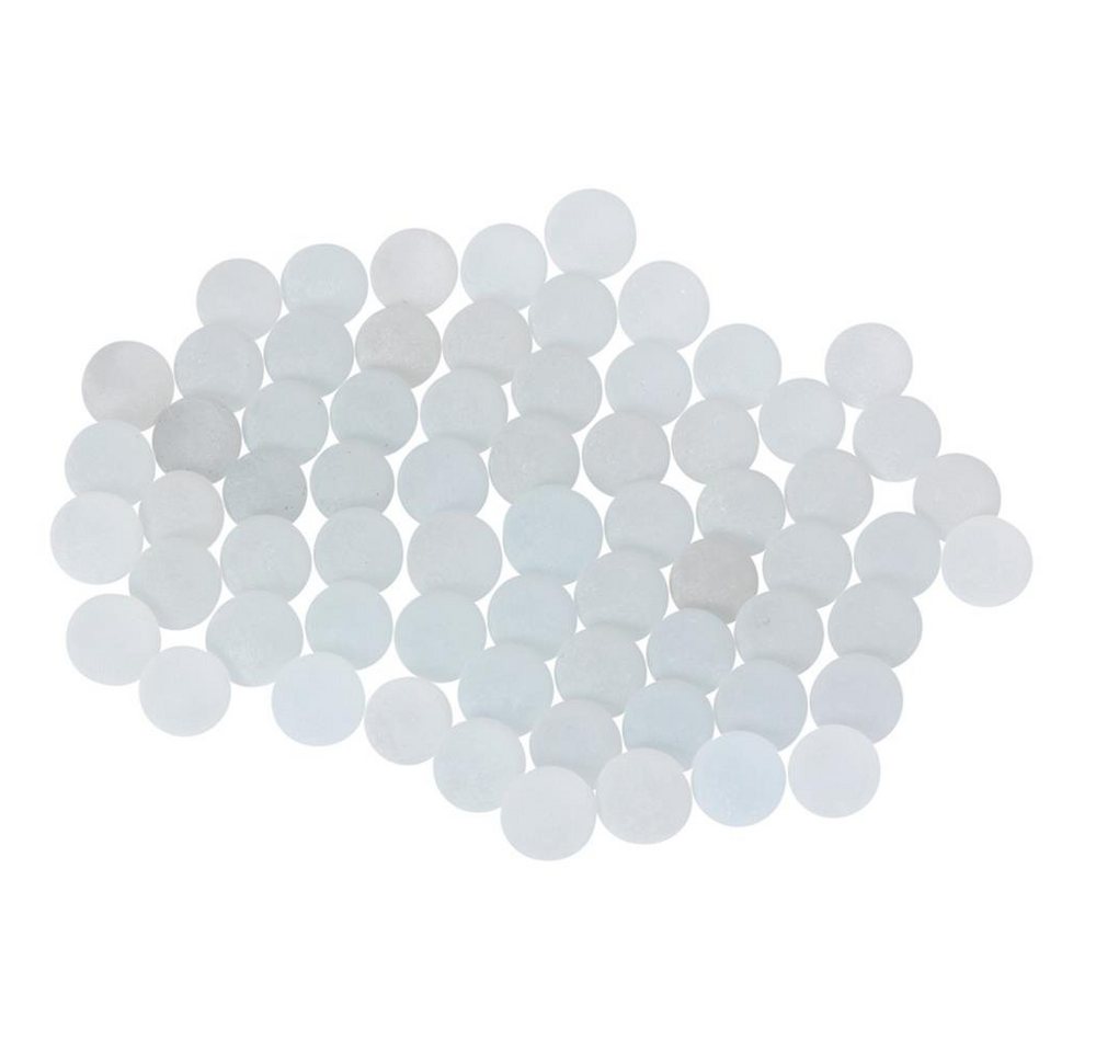 Bartl Dekokugel Murmeln Frost (300 St), 14 mm, Weiß, aus Glas, Dekomurmeln von Bartl