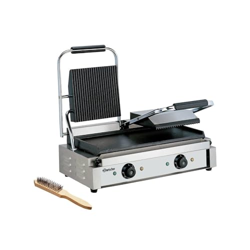 Bartscher Doppel-Elektro-Kontaktgrill 3,6 kW Grillplatten oben gerillt, unten glatt Gastronomiebedarf Bartscher Doppel-Elektro-Kontaktgrill 3,6 kW Grillplatten oben gerillt, unten glatt Gastronomiebedarf von Bartscher
