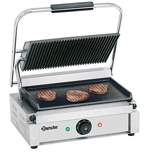 Bartscher Elektro-Kontaktgrill 2,2 kW Grillplatten oben gerillt, unten glatt Gastronomiebedarf Bartscher Elektro-Kontaktgrill 2,2 kW Grillplatten oben gerillt, unten glatt Gastronomiebedarf von Bartscher